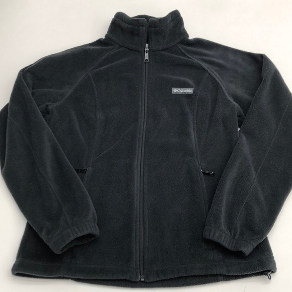 Columbia Jackets & Blazers - Columbia Black Fleece Zip Up Jacket Women’s size M